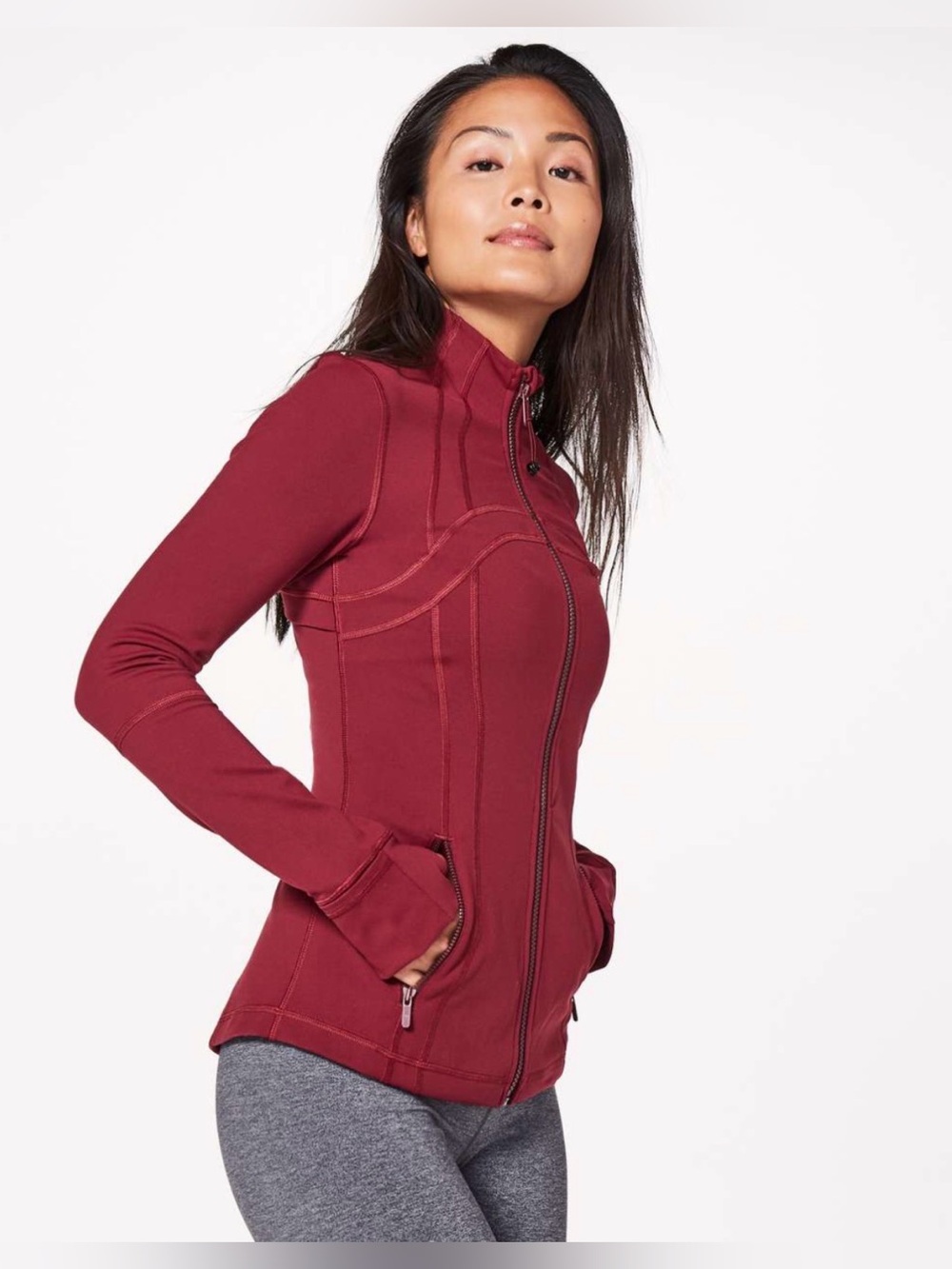 Lululemon Define Jacket Ruby Wine Size 8